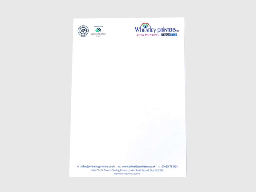 custom printed letterheads stroud