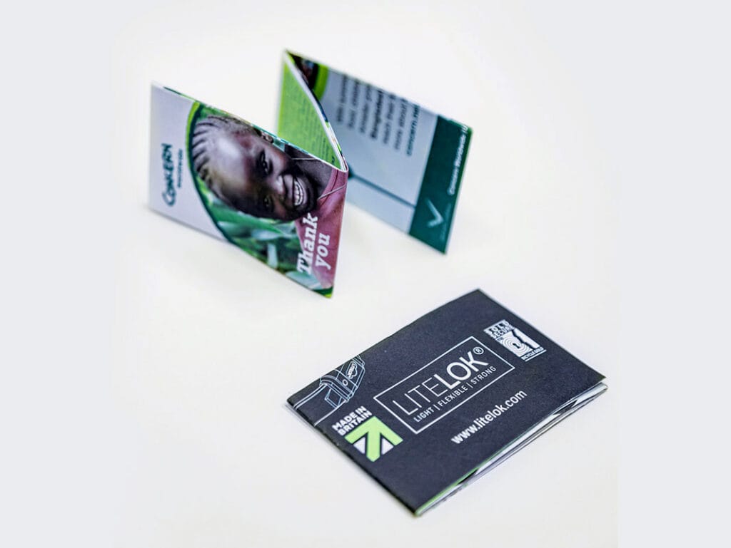 miniature folded leaflets stroud