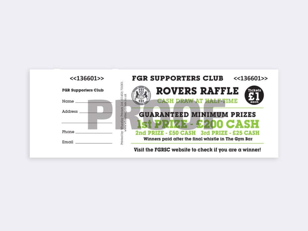 custom ticket printing by wheatley printers stroud